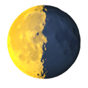 last quarter moon appearance on Apple