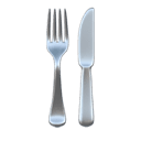 fork and knife appearance on Apple