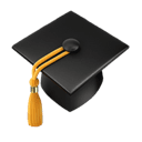 graduation cap appearance on Apple