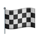 chequered flag appearance on Apple