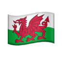 flag: Wales appearance on Apple