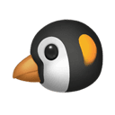 penguen ifadesinin Apple platformundaki görünümü