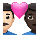 相愛:男人 男人 白皮膚 黑皮膚 在 Apple 平台的外觀
