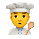 man cook appearance on Apple