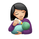 哺乳的女人: 较浅肤色 在 Apple 平台的外观