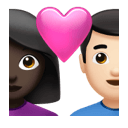 相愛:女人 男人 黑皮膚 白皮膚 在 Apple 平台的外觀