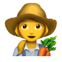 woman farmer appearance on Apple