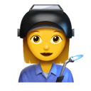 woman factory worker appearance on Apple