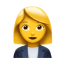 女白领 在 Apple 平台的外观
