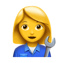 woman mechanic appearance on Apple