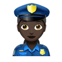 女警察: 较深肤色 在 Apple 平台的外观
