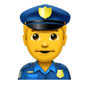 man police officer appearance on Apple