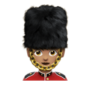 woman guard: medium skin tone appearance on Apple