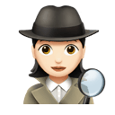 女侦探: 较浅肤色 在 Apple 平台的外观