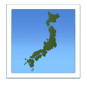 map of Japan appearance on Apple