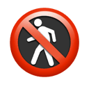 no pedestrians appearance on Apple