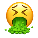 呕吐 在 Apple 平台的外观