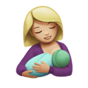 breast-feeding: medium-light skin tone appearance on Apple
