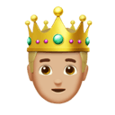 prince: medium-light skin tone appearance on Apple