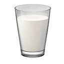 glass of milk appearance on Apple