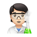 scientist: light skin tone appearance on Apple