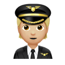 pilot: medium-light skin tone appearance on Apple