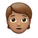 person: medium skin tone appearance on Apple