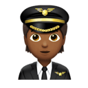 pilot: medium-dark skin tone appearance on Apple