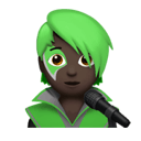 singer: dark skin tone appearance on Apple