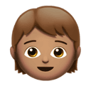 child: medium skin tone appearance on Apple