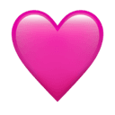 pink heart appearance on Apple
