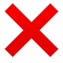 cross mark appearance on Apple