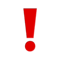 red exclamation mark appearance on Apple