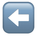 left arrow appearance on Apple