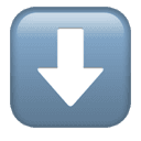 down arrow appearance on Apple