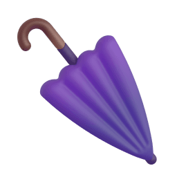 closed umbrella appearance on Microsoft