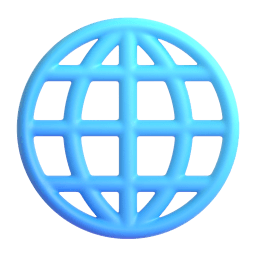 globe with meridians appearance on Microsoft