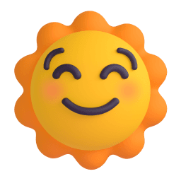 sun with face appearance on Microsoft