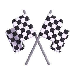 chequered flag appearance on Microsoft