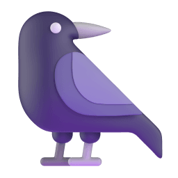 black bird appearance on Microsoft