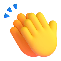 clapping hands appearance on Microsoft