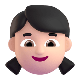 girl: light skin tone appearance on Microsoft