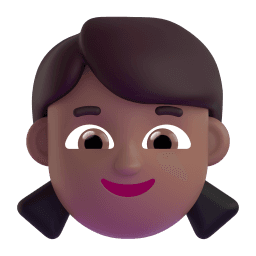 girl: medium-dark skin tone appearance on Microsoft