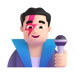 man singer: light skin tone appearance on Microsoft