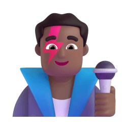 man singer: medium-dark skin tone appearance on Microsoft