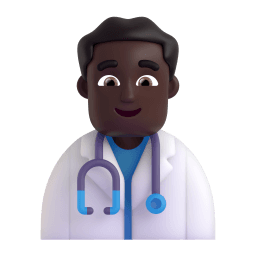 man health worker: dark skin tone appearance on Microsoft