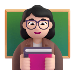 woman teacher: light skin tone appearance on Microsoft