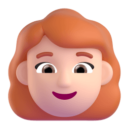 woman: light skin tone, red hair appearance on Microsoft