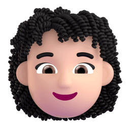 woman: light skin tone, curly hair appearance on Microsoft