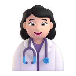 woman health worker: light skin tone appearance on Microsoft